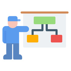 Presentation icon vector image. Can be used for Freelancer.