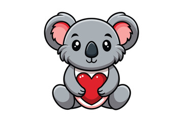  cute koala colorful Vector