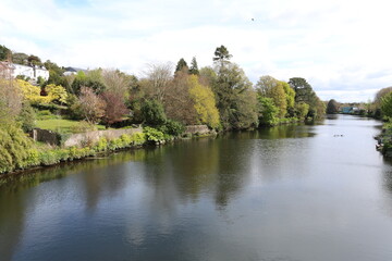 Bords de la rivière Lee à Cork en Irlande