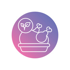 Chicken vector icons stock illustration