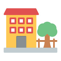 Fototapeta premium Preschool icon vector image. Can be used for Daycare.