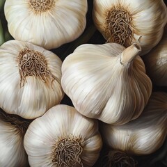 Garlic up close