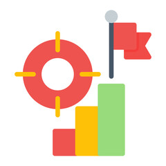 Obraz premium Career Goals icon vector image. Can be used for Curriculum Vitae.