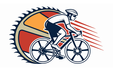Fototapeta premium bike racers logo with new look and design 