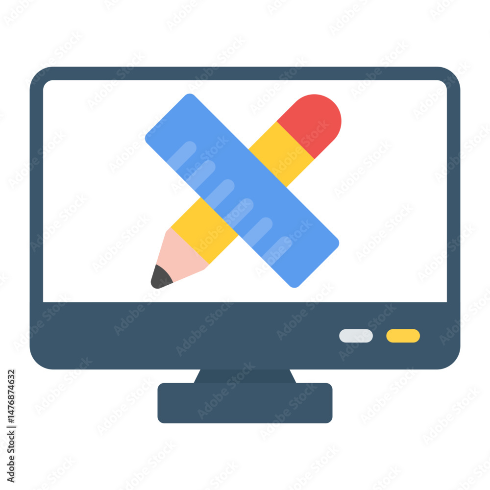 Poster design icon vector image. can be used for professional services.
