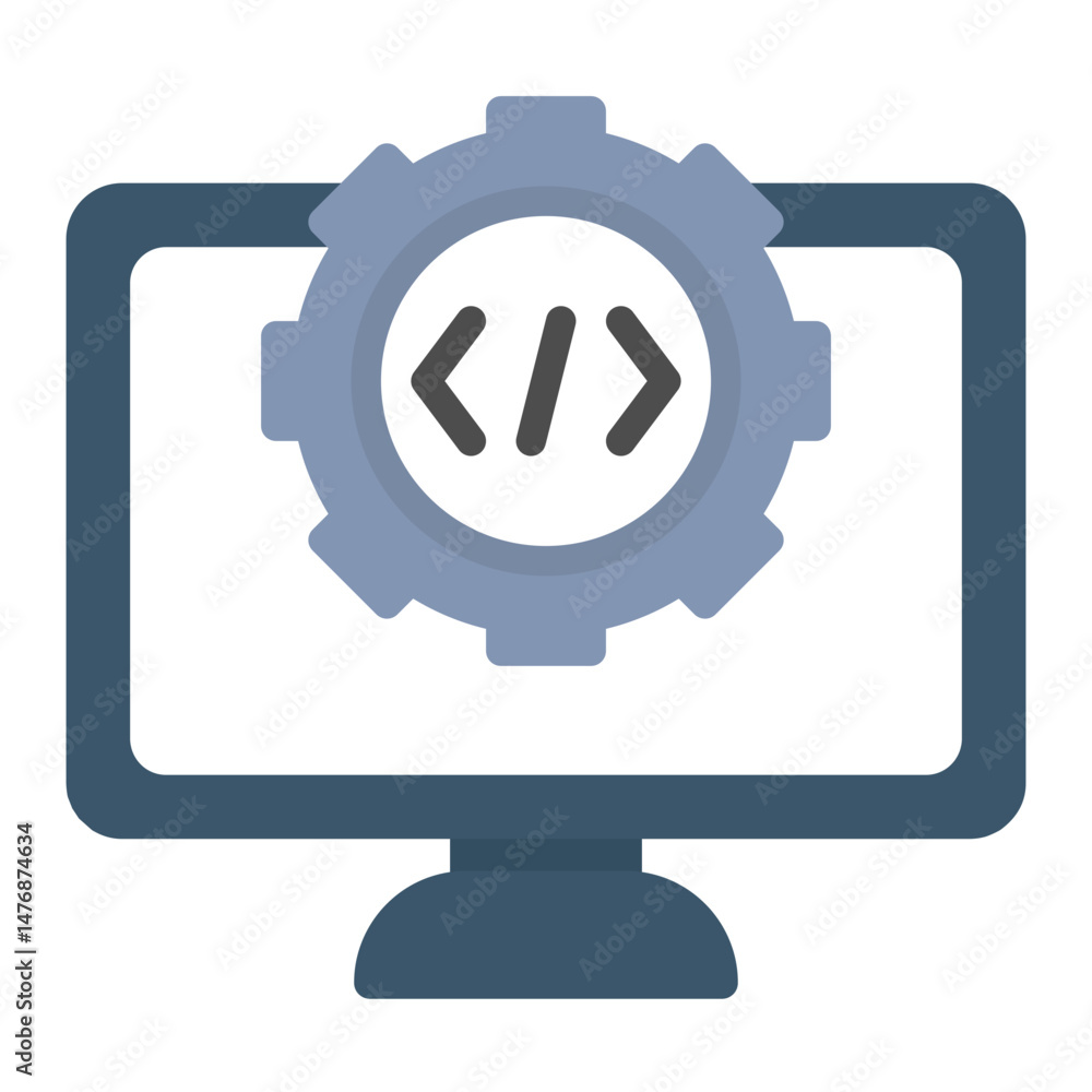 Aufkleber development icon vector image. can be used for professional services.