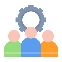 Management icon vector image. Can be used for Professional Services.