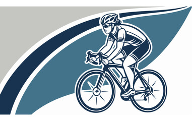 Fototapeta premium bike racers logo with new look and design 