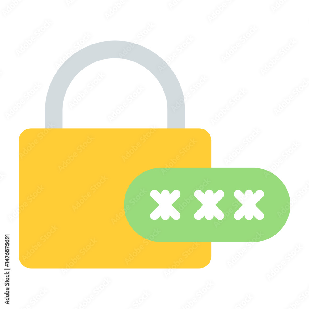 Poster pin security icon vector image. can be used for safe payment.