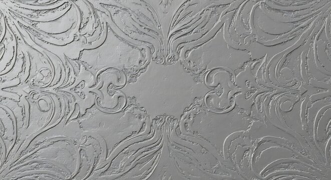 Silver Filigree Bloom - Powered by Adobe