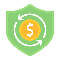 Secure Fund Transfer icon vector image. Can be used for Safe Payment.