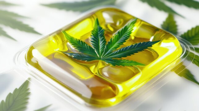 Cannabis Packaging. Up Close on Medicinal Edible with THC Dosage Warning
