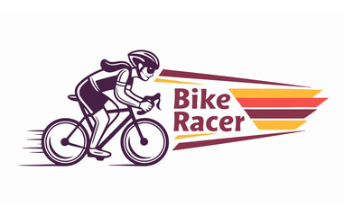 Fototapeta premium bike racers logo with new look and design 