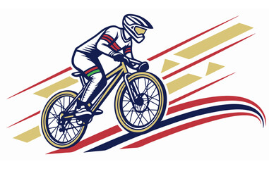 Fototapeta premium bike racers logo with new look and design 