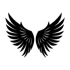 Angel Wings Silhouette vector illustration