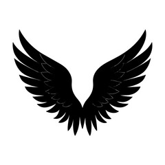Angel Wings Silhouette vector illustration