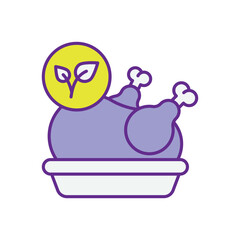 Chicken vector icons stock illustration