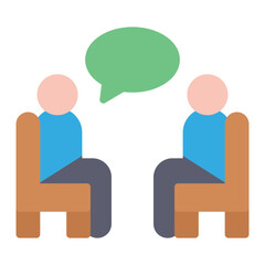 Therapy Sessions icon vector image. Can be used for Elderly Care.