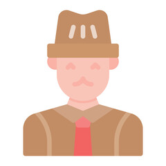Noir icon vector image. Can be used for Movie Genres.