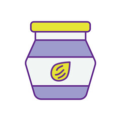 Almond Butter vector icons stock illustration