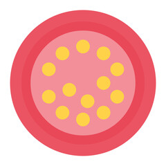 Fototapeta premium Cholesterol icon vector image. Can be used for Cardiology.