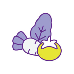 Vegetables vector icons stock illustration