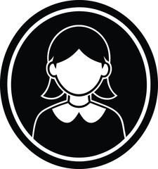 daughter vector icon.