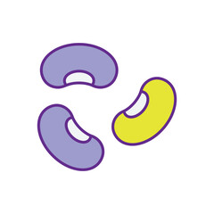 Legumes vector icons stock illustration