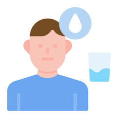 Thirst icon vector image. Can be used for Water Crisis.