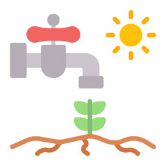 Water Stress icon vector image. Can be used for Water Crisis.