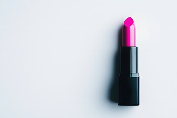 Obraz premium A pink lipstick with a black case