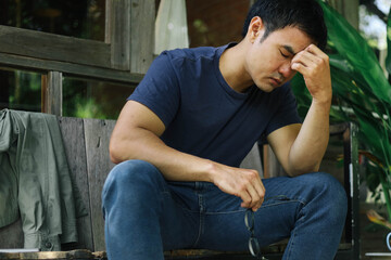 domestic,sad serious illness man.depressed emotion panic attacks alone sick people fear stressful crying.stop abusing violence,help person with health anxiety,thinking bad frustrated exhausted