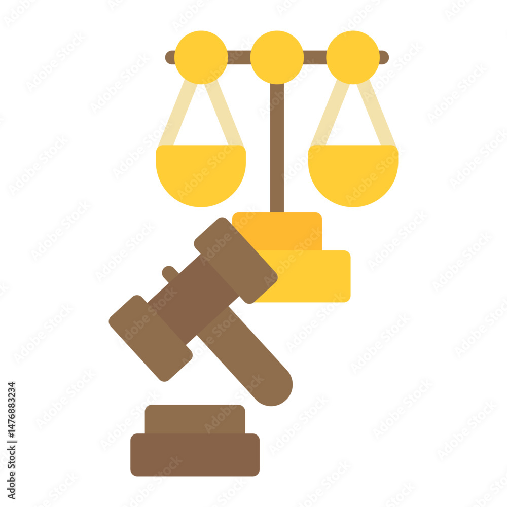 Poster litigation icon vector image. can be used for business risks.