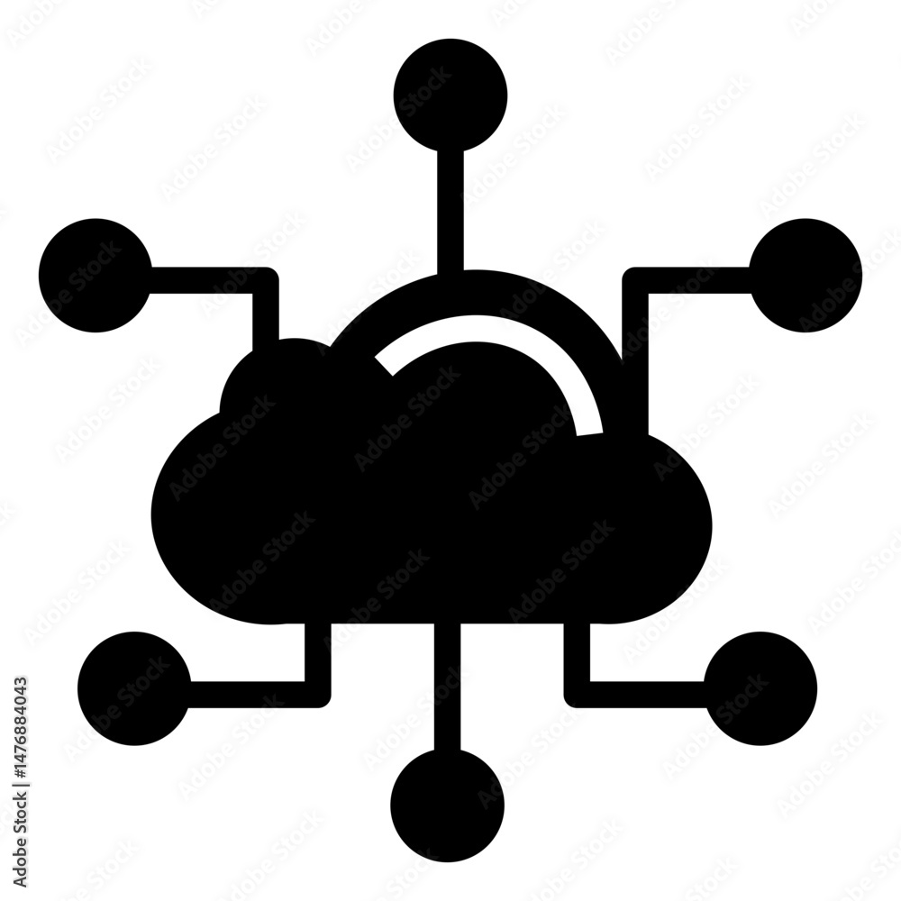 Poster computing vector icon