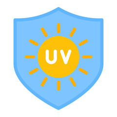 UV Protection icon vector image. Can be used for Sun Protection.