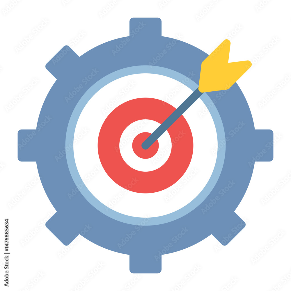 Poster goal setting icon vector image. can be used for organization.