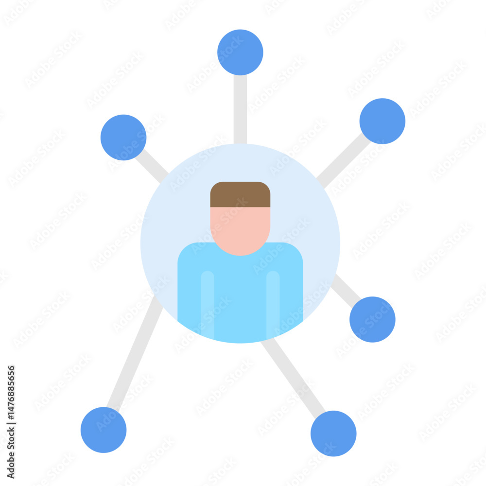 Poster networking icon vector image. can be used for organization.