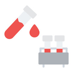 Blood Test icon vector image. Can be used for Tuberculosis.
