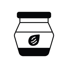 Almond Butter vector icons stock illustration