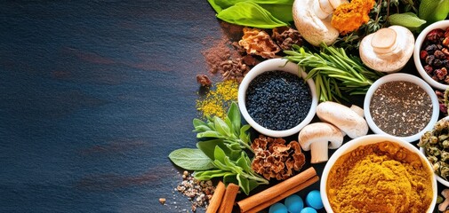 cooking with organic spices and herbs, natural ingredients that add aromatic flavor and earthy seasoning to culinary dishes, promoting wellness for vegetarian and vegan lifestyles.