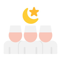 Islamic Community icon vector image. Can be used for Islamic New Year.