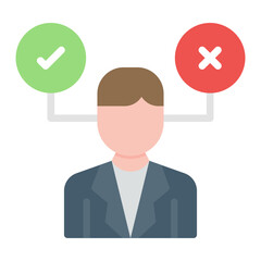 Decision icon vector image. Can be used for Business Meeting.