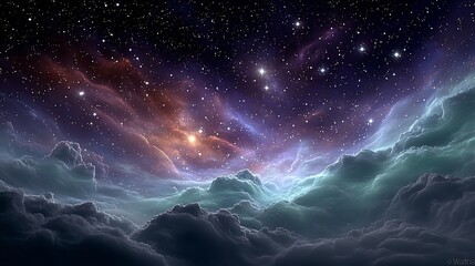 Fototapeta premium Cosmic Cloudscape