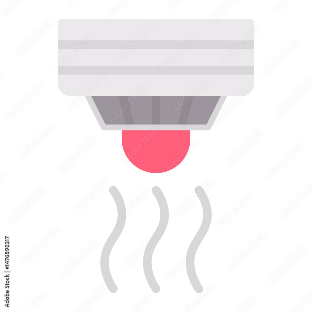 Aufkleber smoke detector icon vector image. can be used for sensors.