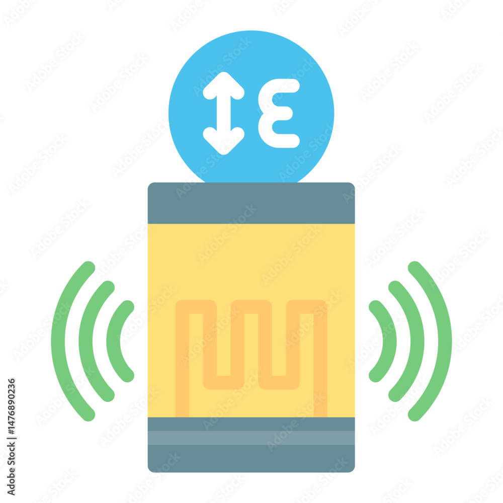 Poster strain gauge sensor icon vector image. can be used for sensors.