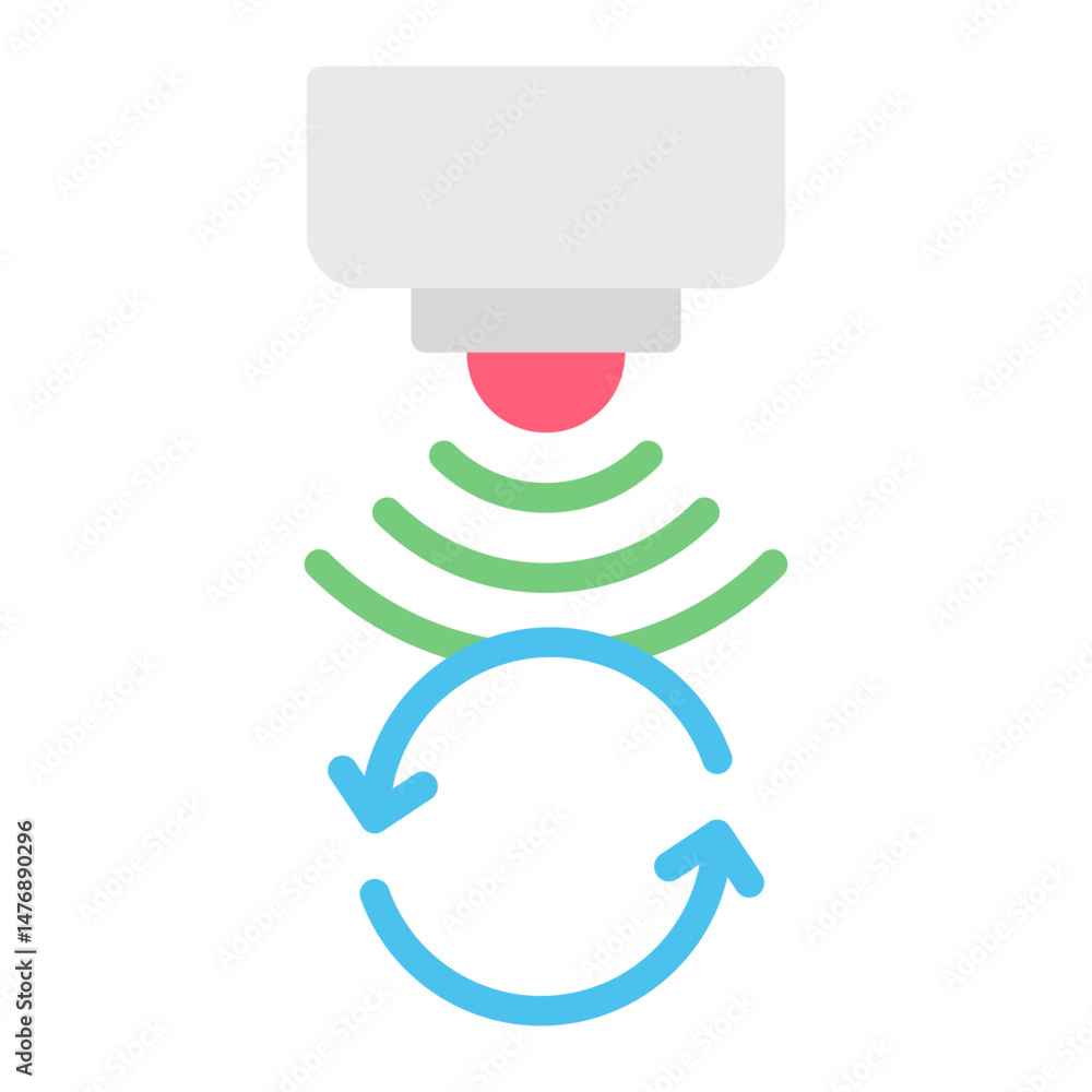 Poster tilt sensor icon vector image. can be used for sensors.