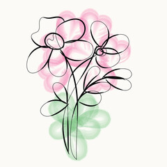 Detailed Line Art Design Featuring Diverse Shapes and Geometric Patterns in Vibrant Colors