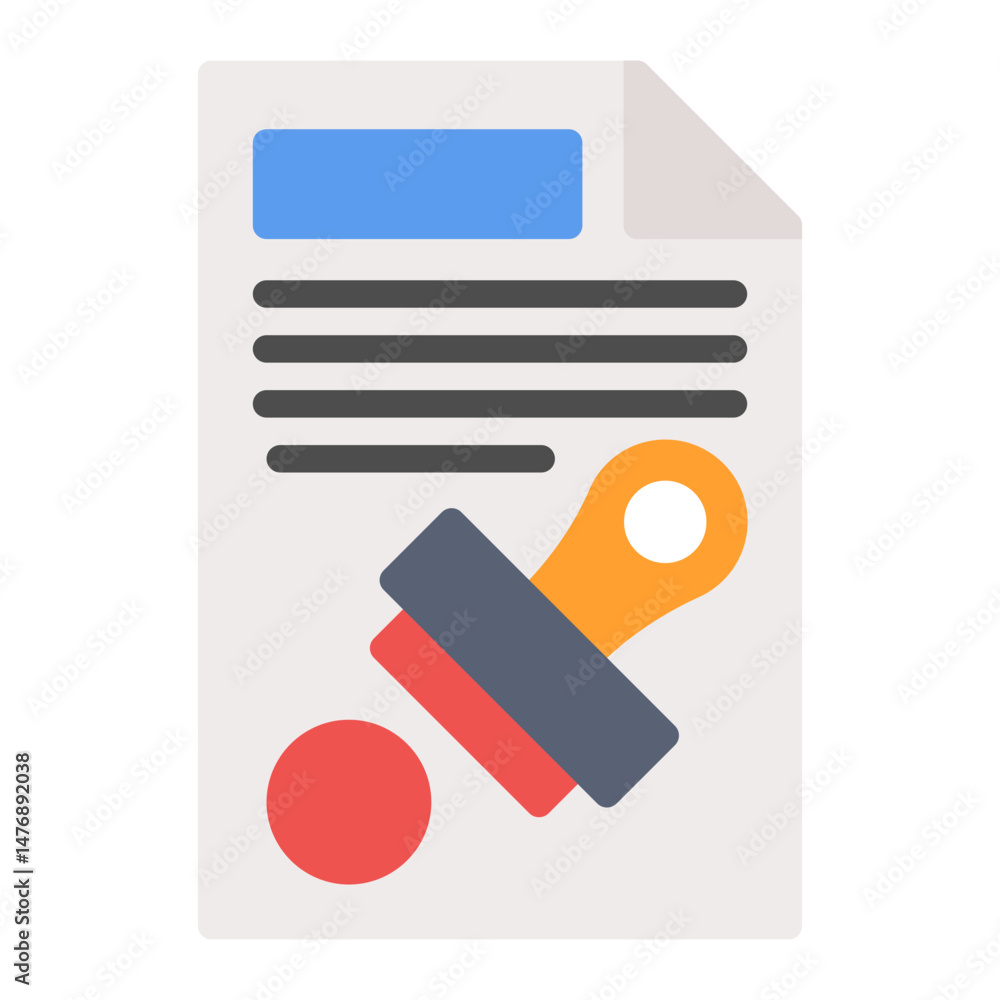 Poster permissions icon vector image. can be used for business onboarding.