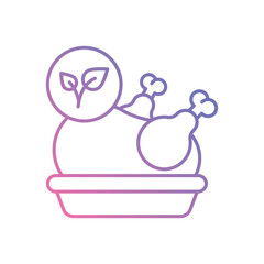 Chicken vector icons stock illustration