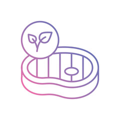 Plant-Based Meat vector icons stock illustration